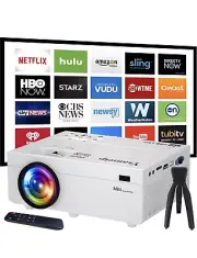 Ysametp Mini Projector 1080P 180” Video Projector 11000 Lux Android Iphone HDMI