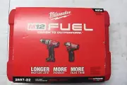New! Milwaukee M12 FUEL 12V Drill Driver Combo Kit - 2597-22 TESTED!