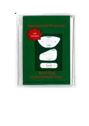 GOLF CLUB DRIVER + IRON INSTRUCTIONAL IMPACT TAPE LEFT HANDED (training aid)