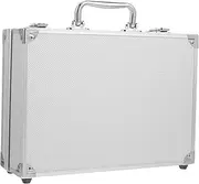 SEWACC Aluminum Alloy Briefcase Portable Hard Case for Tools and Instruments Padded Storage Box for Office Use Minimalist Design for Professionals the Go