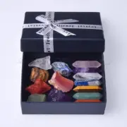 Mini Crystals Premium Set in Gift Box 7pcs Raw Crystal + 7pcs Crystal Tower