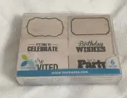 Momenta, Invitation Wooden Base Rubber Stamps Set