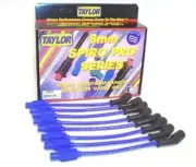 Taylor Spark Plug Wires Spiro-Pro 8mm Blue Straight Boots Cadillac Chevy GMC