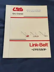 Link-Belt Speeder Gru Crane Dealer Sales Brochure
