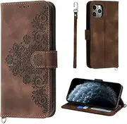 AsWant Wallet Case for iPhone 11 Pro - Premium Leather Flip Protective Case Magnetic Cover with Stand Function (Brown)