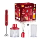 5-in-1 Handheld Electric Immersion Blender ,15-Speed Control And Turbo Mode