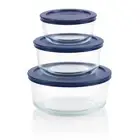 Pyrex Simply Store Meal Prep Glass Food Storage Containers (6-Piece Set, BPA