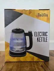 NeoNix Electric Water Tea Kettle Glass Fast Boiling Large 2L Auto Shut-Off 1150W