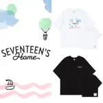 KPOP SEVENTEEN組合SEVENTEEN'S HOME周邊同款短袖T恤純棉寬松印花衣服