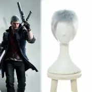 Game Devil May Cry 5 Nero Short Silver White Straight Cosplay Wig Men's Hair Wig