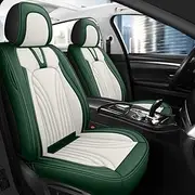 QIOZO ar Seat Covers Universal Full Set for Suzuki Lj80/Samurai/Sc100/Sj410/Sj413/Splash/Super Carry/Swace/Swift/SX4/Vitara/Wagon R/Wagon R+/X-90 Pelle Auto Parts/Waterproof/green