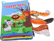 ERINGOGO Baby Book Animal Tails Cloth Book and Tear-Resistant for Newborns and Toddlers Random Style