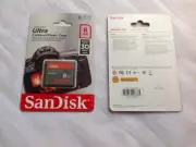 SanDisk Ultra CompactFlash 8 GB Memory Card 30MB/s (SDCFH-008G-AW46)