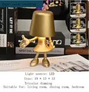 Touch Desk Lamp, Study Room, Bedside Lamp, Decorative Lamp USB Charge Gold C