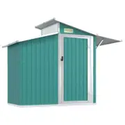 Garden Shed Outdoor Storage Tool Workshop Sheds Steel Green 270x130x208.5cm