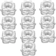 MUELODSIC 10pcs Car License Plate Screws Kit Durable Plastic Bolts with Unique Design for Enhanced Aesthetic Appeal and Easy Installation for and Models