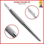 Sterile Surgical BP Scalpel Handle Blade Holder #3 Round Pattern Stainless Steel