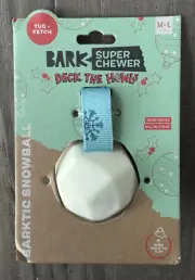 Bark Super Chewer Deck The Howls - Barktic Snowball with Nylon Strap M-L 20+lbs