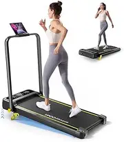 [YPOO] Walking Pad Treadmill, Incline Walking Pad with Handle, Foldable Treadmills for Home & Office, Compact Under Desk Running Machine for Workout Exercise Quiet