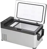 30L Car Refrigerator, Portable Compressor Cooler, Mini Fridge Freezer -25℃ to 20 ℃, 12/24/220v Electric Cooler, Electric Cool Boxfor Camping, Driving, Picnic, Truck, RV, Boat, Tra