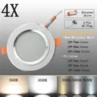 4X LED DownLights 70mm90mm120mm CutoutCCT Color Changing Dimming Plug Warm White