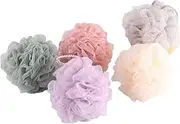minkissy Pack of Mesh Bathing Balls for Shower Soft Pe Material Large Size Safe for Sensitive Skin