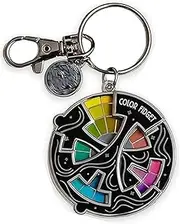 Color Fidget Enamel Pin, Magnetic Creative Color Fidget Wheel Lapel Rotating Pins Relieve Stress, Funny Twenty Wheel Brooch with Two Interactive Spinner Layers for Women and Men