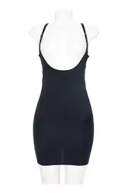 Spanx L138803 Womens Black Smartgrip Open-Bust SmartGrip Full Slip Size M