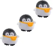 [VALICLUD] Mini Handbag Penguin Pattern Animal Change Purse Coin Storage Bag Cartoon Wallet Grey