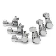 6R Silver Electric Guitar Locking Tuning Pegs Small Ellipse Tuners Machine Head