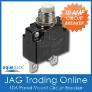 1x 12V~24V 10A WHITE BUTTON CIRCUIT BREAKER-Panel Mount/Auto/Boat/Marine/Caravan