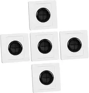 CANIGHT 5Pcs Wall Plate with Outlet Hole for Cable Pass Through Easy Clean Cable Management Cover Plate for Tvs Sound Systems and Home Theater Setup