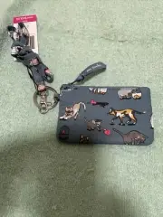 Very Bradley Cats Meow Zip ID And Lanyard New With Tags