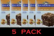 Ghirardelli PREMIUM Caramel Walnut Turtle Chocolate Brownie Mix 18.50oz Box 5 PK