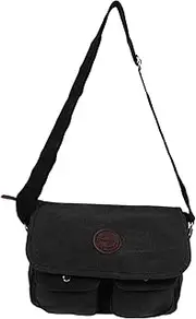 [LIFKOME] 1Pc Delicate Men Shoulder Bag Retro Canvas Crossbody Bag Stylish Messenger Bag for Everyday Use Capacity for Personal Belongings Family and Friends