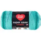 2 Pack Red Heart Super Saver Ombre Yarn-Spearmint E305-3970