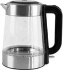 Kitchen Couture Cool-Touch LED Glass Kettle Slimline- Borosilicate, Dual Wall...
