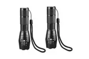 2PK Sansai Tactical Grade Ultra Bright Camping Hiking Outdoors Battery LED Torch