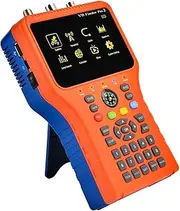 Satellite Receiver V8 Finder Pro 2 Satellite Finder Meter DVB-S2/T2/Cable 4.3 Inch LCD Display 1080P,Type-c Port Satfinder for Remote Reception Systems Antennas