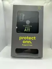 onn. Rugged Phone Case for Samsung Galaxy A11, Black, Brand New!!