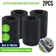 2PCS Garden Greens® Gutter Guard Mesh Rust Resistant Adjustable Size 5m x 16cm