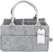 Parker Baby Diaper Caddy - Nursery Storage Bin and Car Organizer for Diapers and