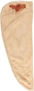 LALADEFIEE Antler Quick Dry Microfiber Hair Towel Cap Ultra Absorbent Shower Wrap for Fast Drying Thickened Soft Design for Home Travel Gym Use