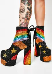 [Current Mood] Rainbow Shock Glitter Boots