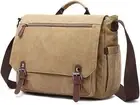 Laptop Messenger Bag 15.6 inch Canvas Cross-Body Shoulder Bag