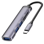 Type-C Usb Hub With Usb2.0X2 Usb3.0 And Tf / Sd Card Slots