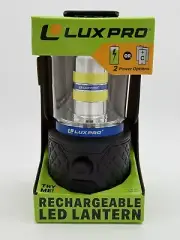 LUXPRO LP1512 Rechargeable Dual-Power 1100 Lumen LED Lantern