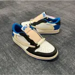 FRAGMENT DESIGH X TRAVIS SCOTT AIR JORDAN 1 LOW 男士運動鞋