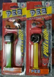 2 PEZ DISNEY PIXAR CARS CHARACTERS LIGHTNING MCQUEEN & MATER