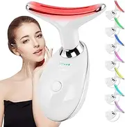 Face and Neck Massager, 7 Colors LED Skin Care for Women, Face Massager for Skin Rejuvenation, Lifting, Toning, Glow Boost